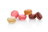Macaroons isolated.