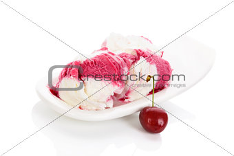 Cherry ice cream.