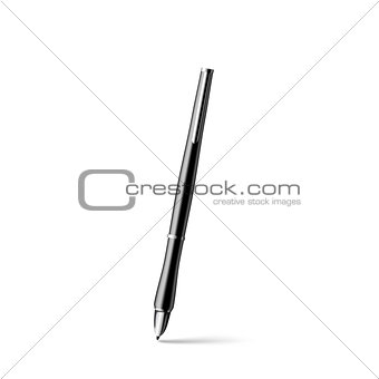 Pen on white background. Vector