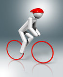 Cycling Road 3D symbol, Olympic sports