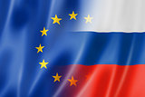 Europe and Russia flag