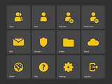 User Account icons