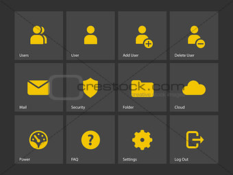 User Account icons