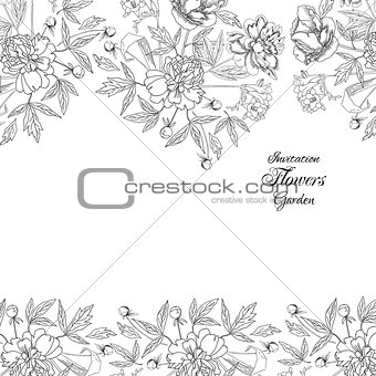 Background with bouquet of flowers-03