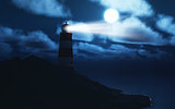 3D lightouse with stormy sea