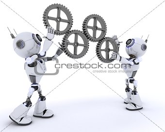 Robots with gears