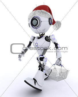 Robot christmas shopping