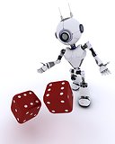 Robot with dice