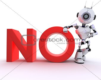 Robot with no sign