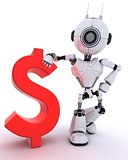 Robot with dollar sign