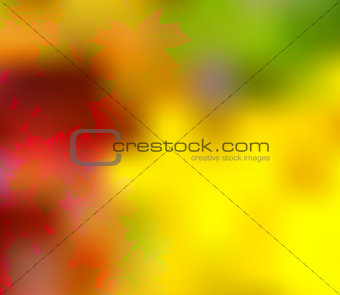 Vector autumn colorful background