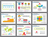 Business colourful infographics presentation slides template