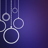 Christmas background with abstract Christmas balls. Vector eps 10 illustration. Xmas decorations.