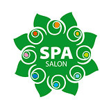 abstract floral vector logo for Spa salon