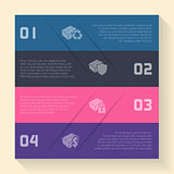 Infographic design with box icons