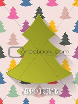 Christmas greeting with decorative background