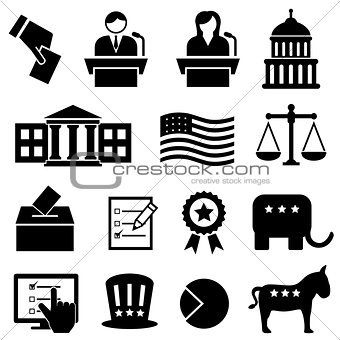 Election and voting icons