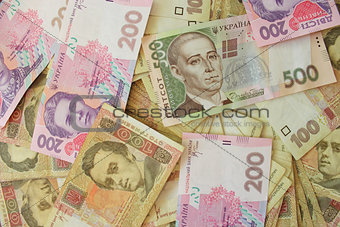 different Ukrainian money 
