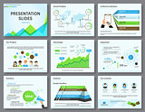 Business infographics presentation slides template