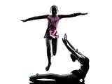 Rhythmic Gymnastics teenager silhouette