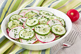 Radish cucumber salad 