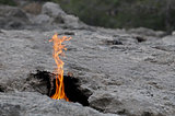 natural fire on Mount Chimera