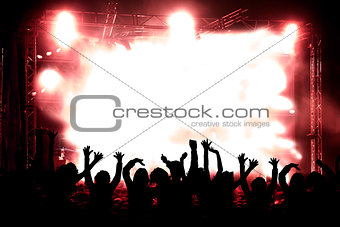 Live music background and copyspace