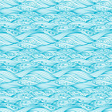 Blue Svirling Textile Pattern