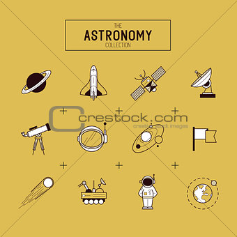 Astronomy Vector Icon Set