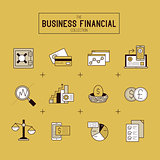 Business Financial Icon Set