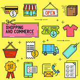 Shopping And Retail Icon Set