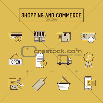 Shopping And Retail Icon Set