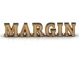 MARGIN - bright gold letters