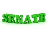 SENATE - bright green letters