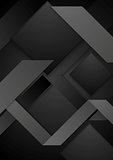 Black abstract corporate geometric background