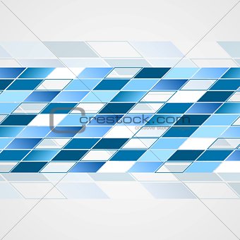 Tech vector blue background