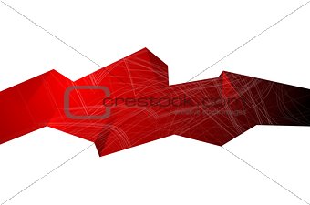 Graphic technology geometric illustration for corporate design