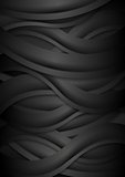 Black concept corporate abstract background with waves