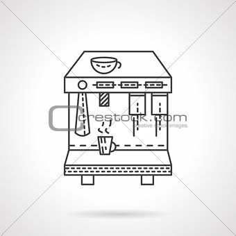 Espresso machine line vector icon