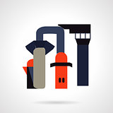 Chemical industry flat vector icon