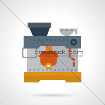Coffee machine flat vector icon
