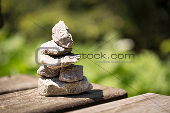 Small stone pyramid
