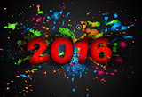2016 Happy New Year Background for your Christmas flyers