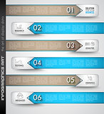Clean Infographic Layout Template for data and information analysis