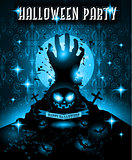 Halloween Night Event Flyer Party template with Space for text