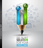 Best Business Solution Infographic Layout Template