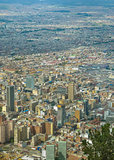 Aerial View of Bogota from Monserrate Hill