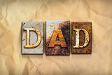 Dad Concept Rusted Metal Type