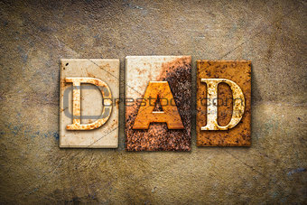 Dad Concept Letterpress Leather Theme