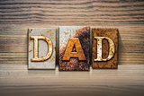 Dad Concept Letterpress Theme
